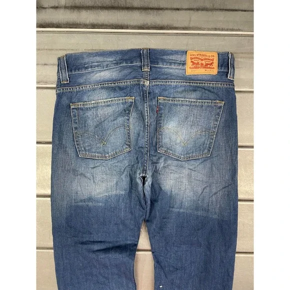 Levi's Men's Straight Jeans - Blue - Picture 12 of 16